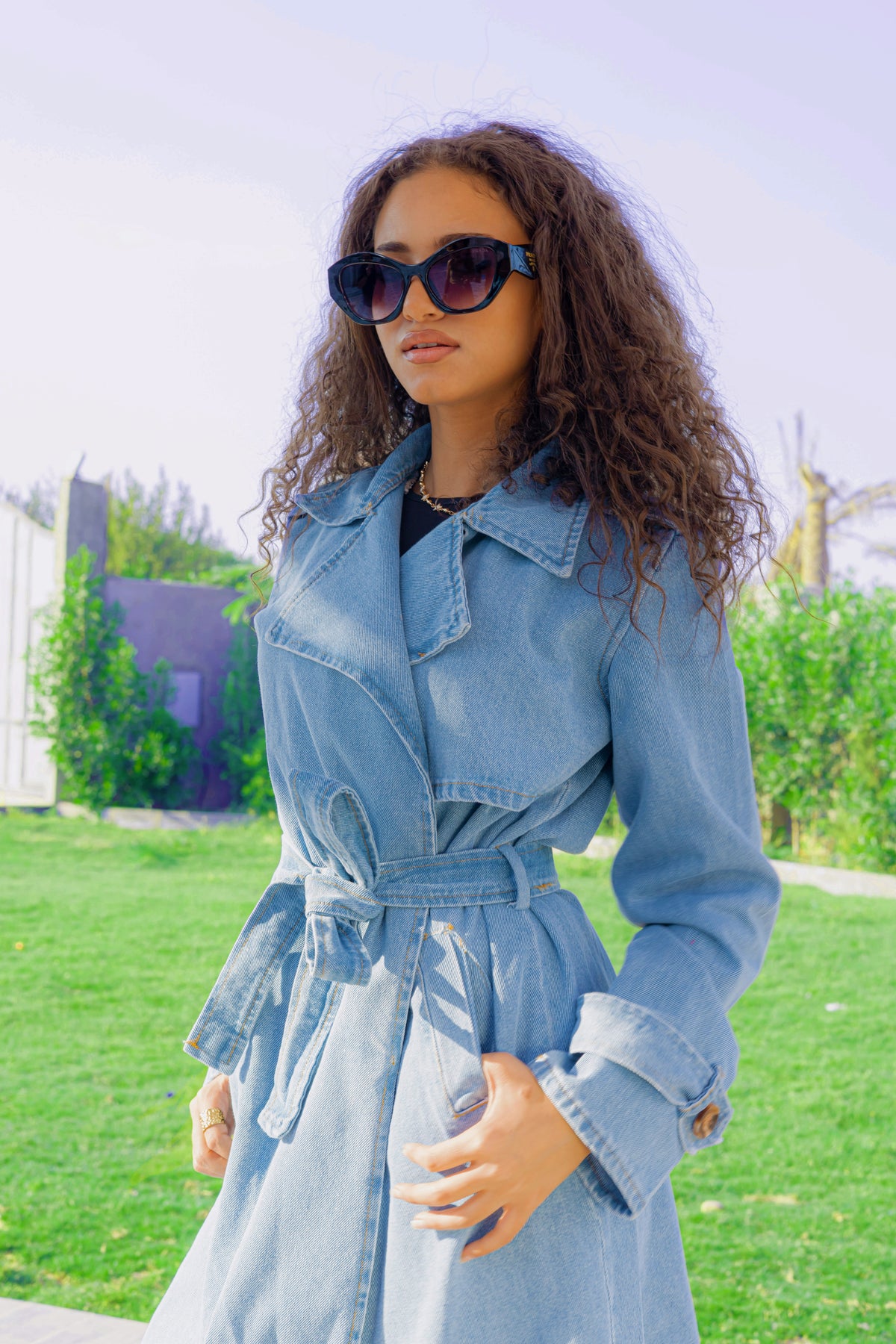 Denim Trench Coat