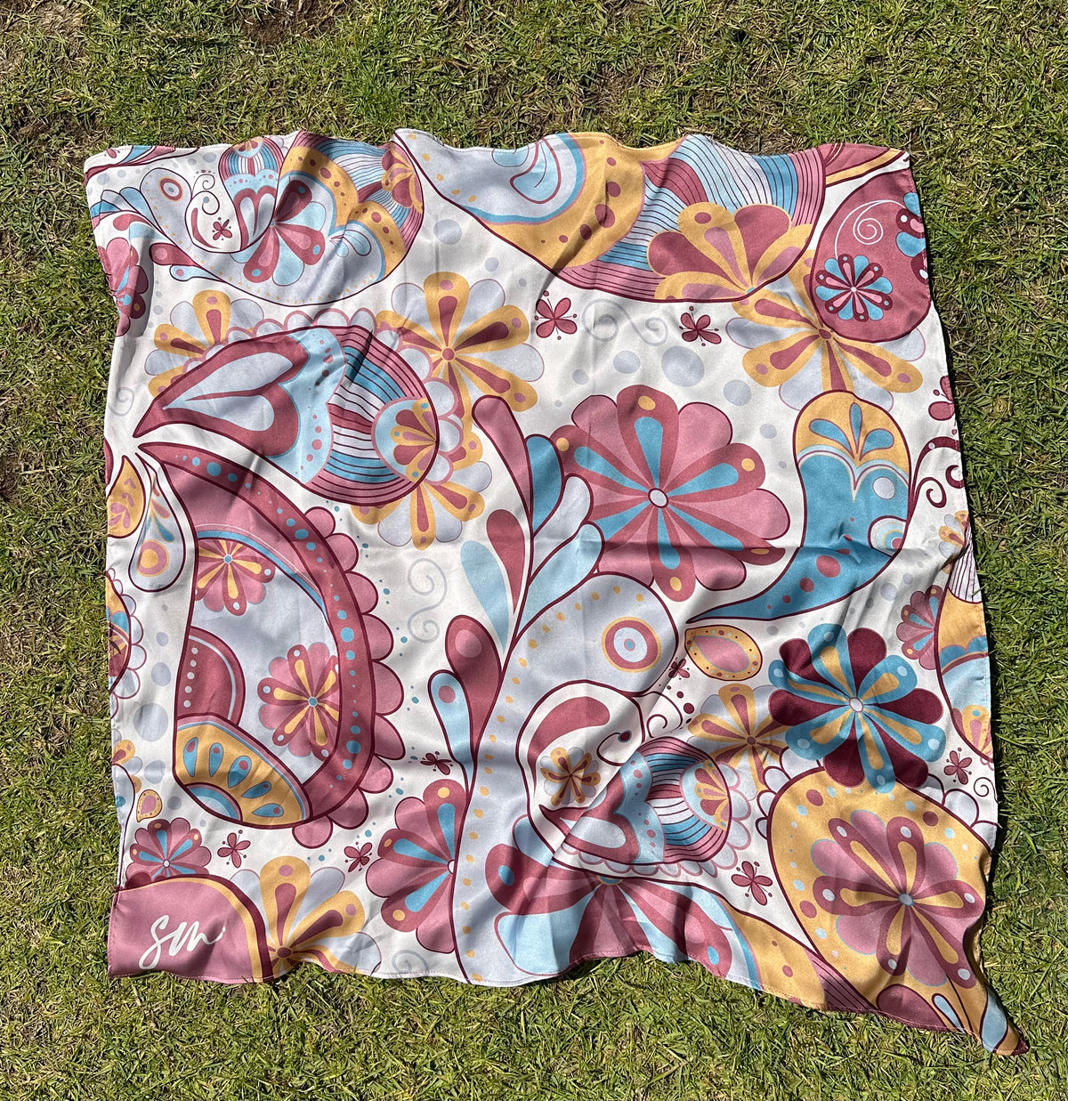 Gypsy Printed Satin Scarf