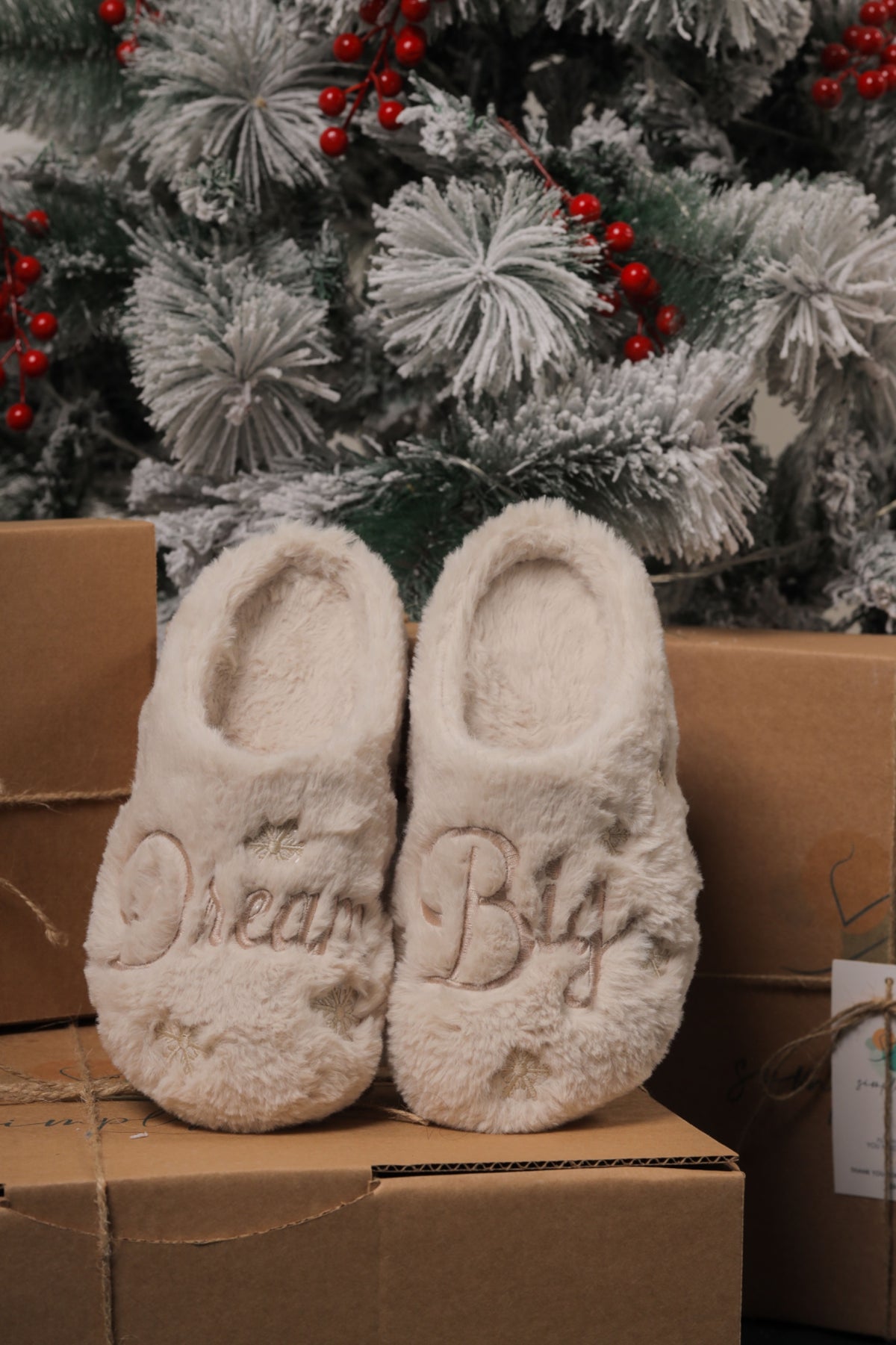 Dream Big Fur slipper