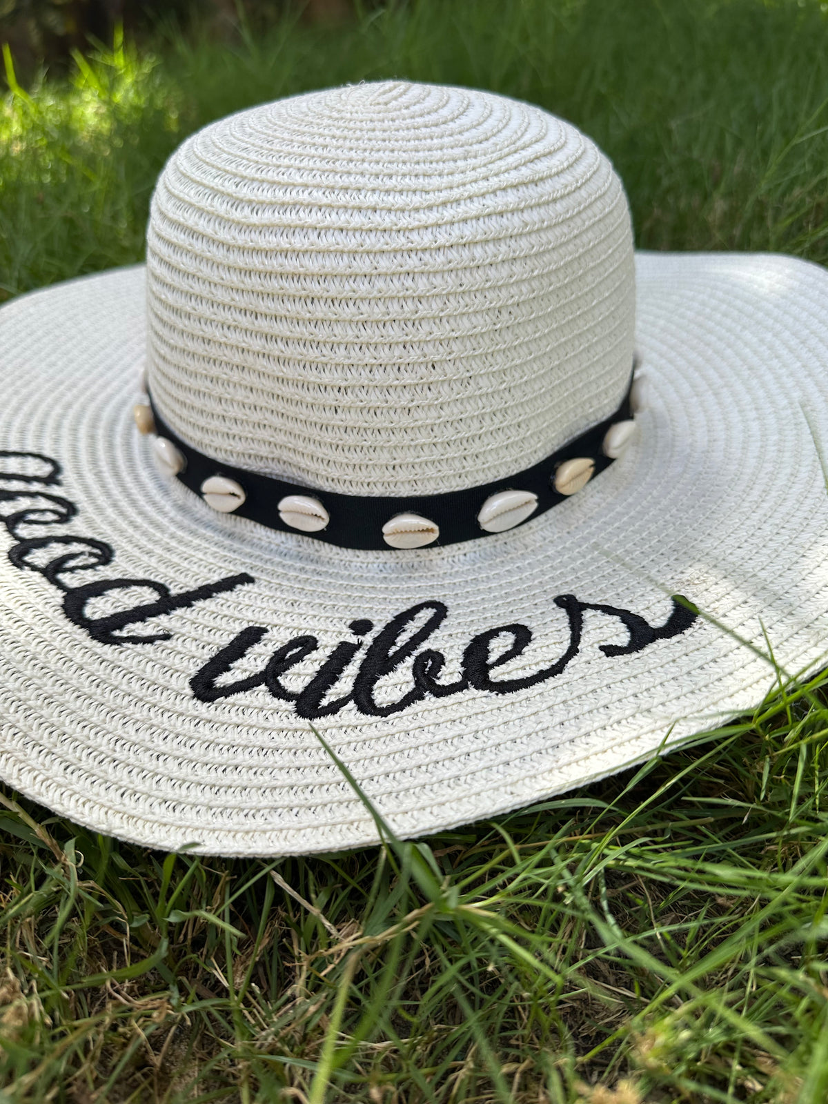 Good vibes embroidery hat