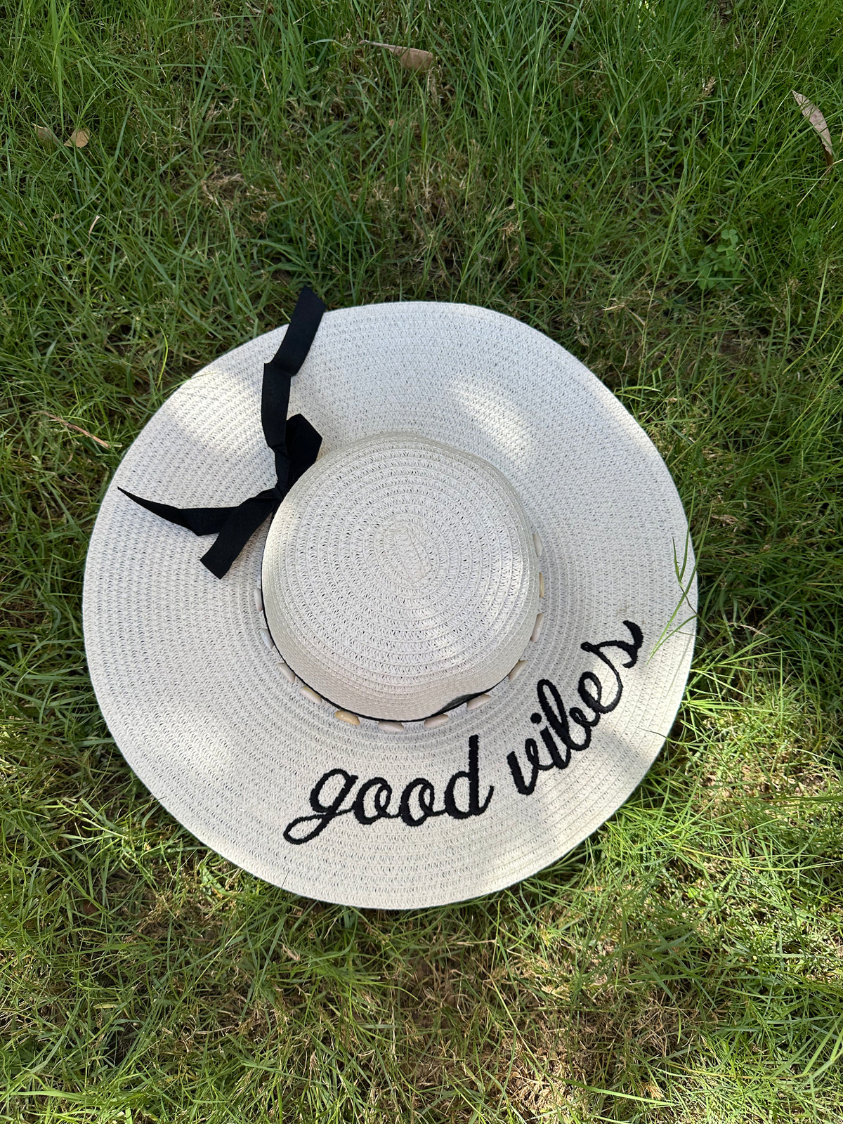 Good vibes embroidery hat